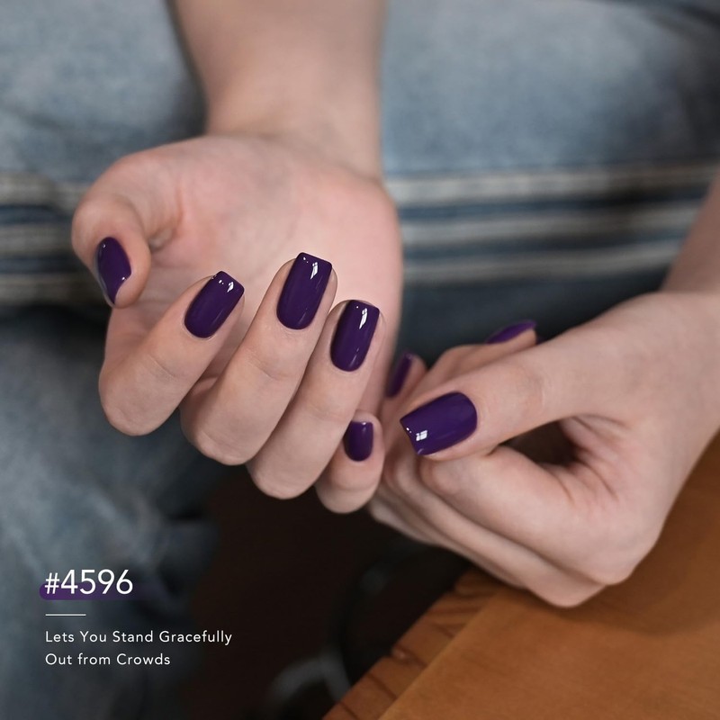 Purple Gel Nail Polish, 16ml, 4596 Deep Purple