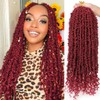 ZRQ Butterfly Locs Crochet Hair With Curly Ends 24 Inch