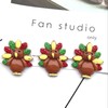 BinaryABC Thanksgiving Turkey Resin Flatback Craft Embellishment,Thanksgiving DIY Crafts Making,10Pcs