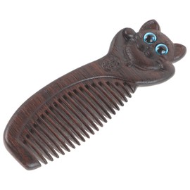 Healvian Wooden Wide Tooth Comb for Curly Hair Anti-static Detangling Hair Comb Made from Sandalwood Gentle Scalp for Men and Women