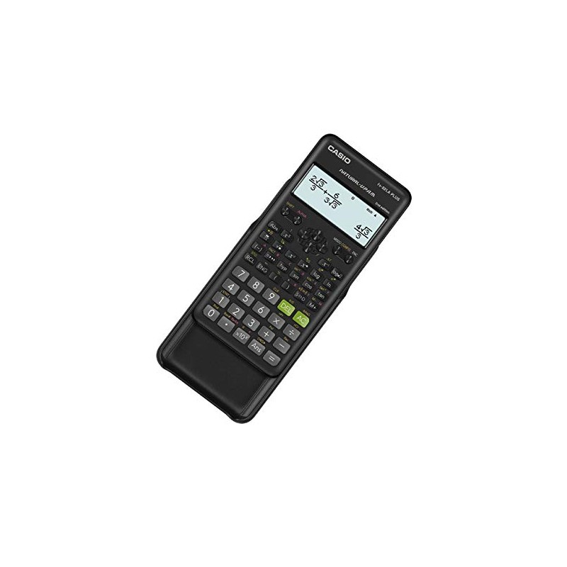 Casio Calculadora Científica, fx-82LA Plus-BK-2, 252 Funciones, Nivel Primaria y