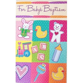 Greeting Card For Baby's Baptism Congratulations and Best Wishes The Promise of Wonderful Possibilities As A Whole New Life Begins In The Loving Embrace of Our Lord