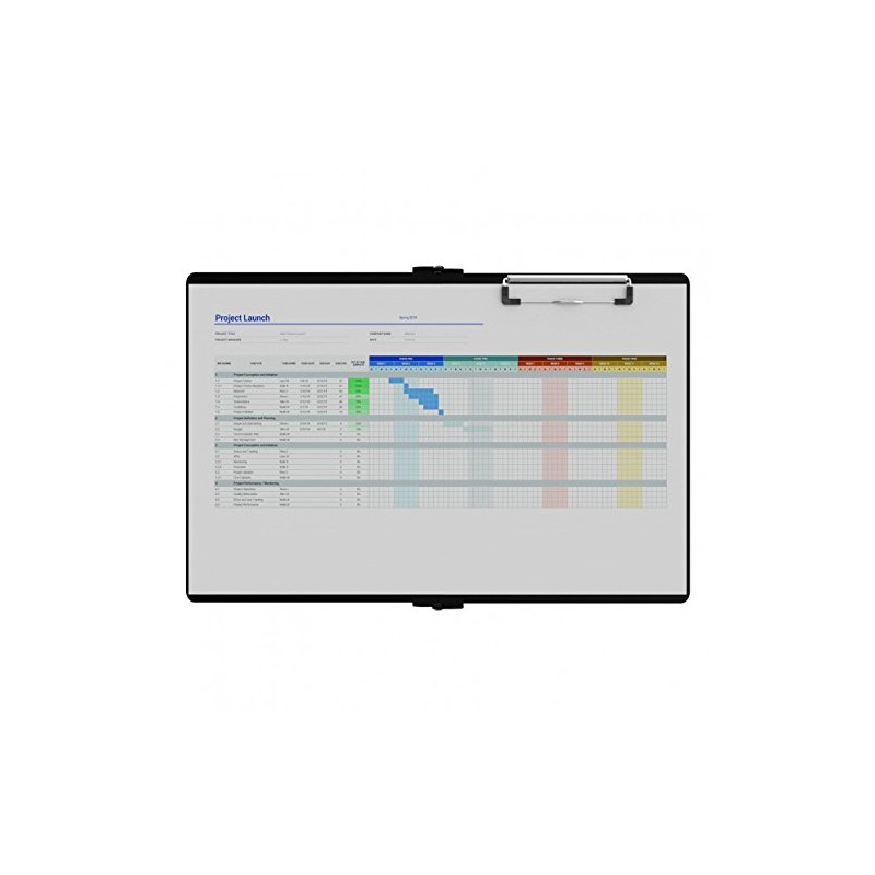 Right Folding Ledger ISO Clipboard (Black)
