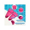 Aletas Cortas De Buceo Antideslizantes Para Hombres Mujeres Rosa roja