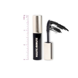 Haute Minute Makeup Flash Lash Mascara, Lengthening and Volumizing Black Mascara for Lashes, No Flaking, Smudging & Clumping, Vegan, Cruelty Free & Paraben Free - Nightfall