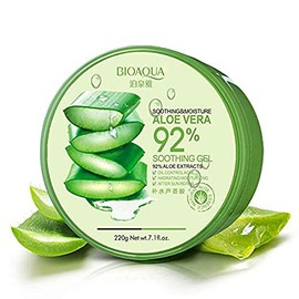 BIOAQUA 92% Aloe Vera Extracts Hydrating Acne Spot Removing Face Night Cream Replenishiment Soothing Long-lasting Gel 220g