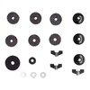 18PCS Cymbal Replacement Accessories HiHat Clutch Felt Cymbal Sleeves with