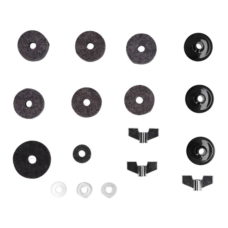 18PCS Cymbal Replacement Accessories HiHat Clutch Felt Cymbal Sleeves with