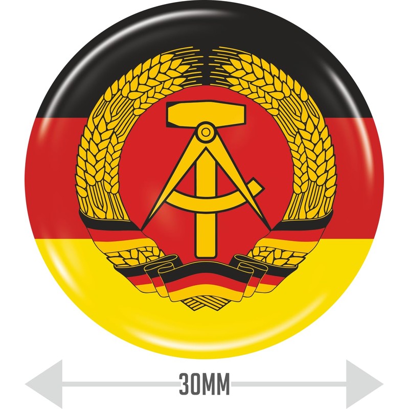 DDR Doming Sticker 6 Pieces – Car Motorcycle Biker Flag