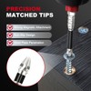 High-Magnetic Screwdriver Drill Bit Set, 9pcs Upgrade S2 Alloy Steel