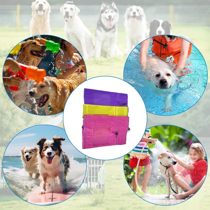 LALOCAPEYO Dog Waterproof Shower Cap,Adjustable Dog Ear Protection Device,Hanging Pet