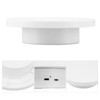 Rotating Display Stand White Plug in Remote Control Load Bearing