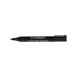 Q-Connect Black Flipchart Marker Pens Bullet Tip [Pack of 10]