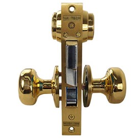 Maxtech RHR Right Hand Reverse Double Cylinder Iron Gate Ornamental Mortise Lock Set with 2-1/2" Backset