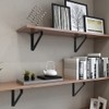 2PCS Heavy Duty Shelf Brackets,8" Metal Wall Brackets Steel Triangle