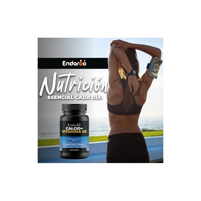 Calcio + Vitamina D3 90 Cápsulas | Con Citrato de
