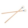 2Pcs Drum Mallet Felt Head Wooden Handle Non Slip Instrument
