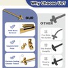 Solid Brass Stair Rods for Carpet Runners Set of 1,