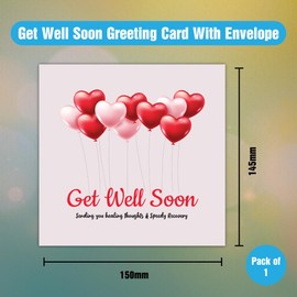 Papa Prints Speedy Recovery Card After Our Operation (145 x 150 mm) Get Well Soon Cards with Envelope Get Well Soon Card for Men
