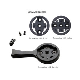 NELboNs Bike Computer Mount Bracket Compatible with Garmi n/Wahoo/Bry ton Adapters with Go Pro/Flashlight Mount Out-Front Handlebar Bracket Fit for T rek 3T Stem Bar