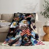 Bald Eagle Blanket American Flag Throw Blankets for Girls Boys