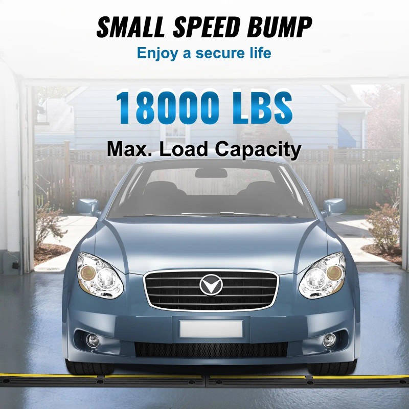 4 Pcs 39 In Speed Bump Floor Cable Protector Ramp