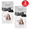 Beistle 2 Piece Black Metallic Plastic Fringed Ceiling Curtains 16’,