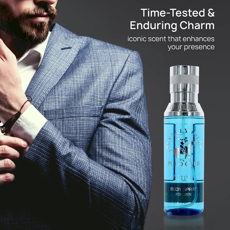 Beverly Hills Polo Club Body Spray for Men - BHPC