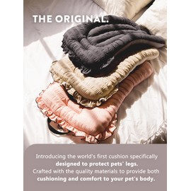 Easy Wash Dog Stroller Mat, Durable Orthopedic Pet Stroller Cushion for Dogs & Cats, Ergonomic Pad for Pet Cart, Ideal Accessories & Pads for Comfortable Rides (Trench Beige, XS)