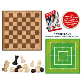 Lisciani Giochi 89222 Grandmaster 3-in-1 Chessboard Game Colour