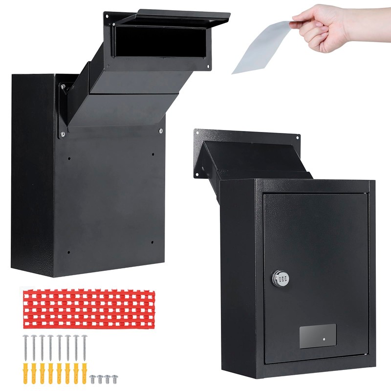 Through The Wall Drop Box with Combination Lock, 16.5" x