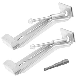 20 Pcs Gutter Hangers 5 inch with Pre-Inserted Quick Screw Gutter Clips, Hidden Gutter Bracket Come with 1/4" Hex Drill Bit for Repair 5" K-Style Aluminum Gutters