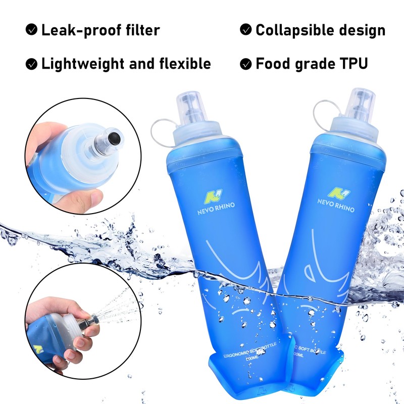 N NEVO RHINO Running Hydration Vest with 2 TPU 500ml