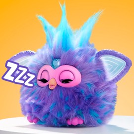 Furby Purple - Peluche electrónico Interactivo púrpura Que Habla, se Ilumina y responde, con 15 Accesorios de Moda, para niños y niñas a Partir de 6 años