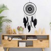 Black Dream Catcher, Macrame Dream Catcher Handmade Feather Dream Catcher