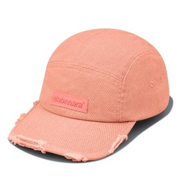 CLAPE Unisex 5 Panel Cap Distressed Basecap im Used Look Verstellbar Flat Brim Cap Sonnenschutz Sommer Cap Washed Cotton Baseball Kappe für Damen Herren
