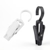 Frcctre 60 Pack Laundry Hooks Clip, 4.3" Plastic Swivel Hanging