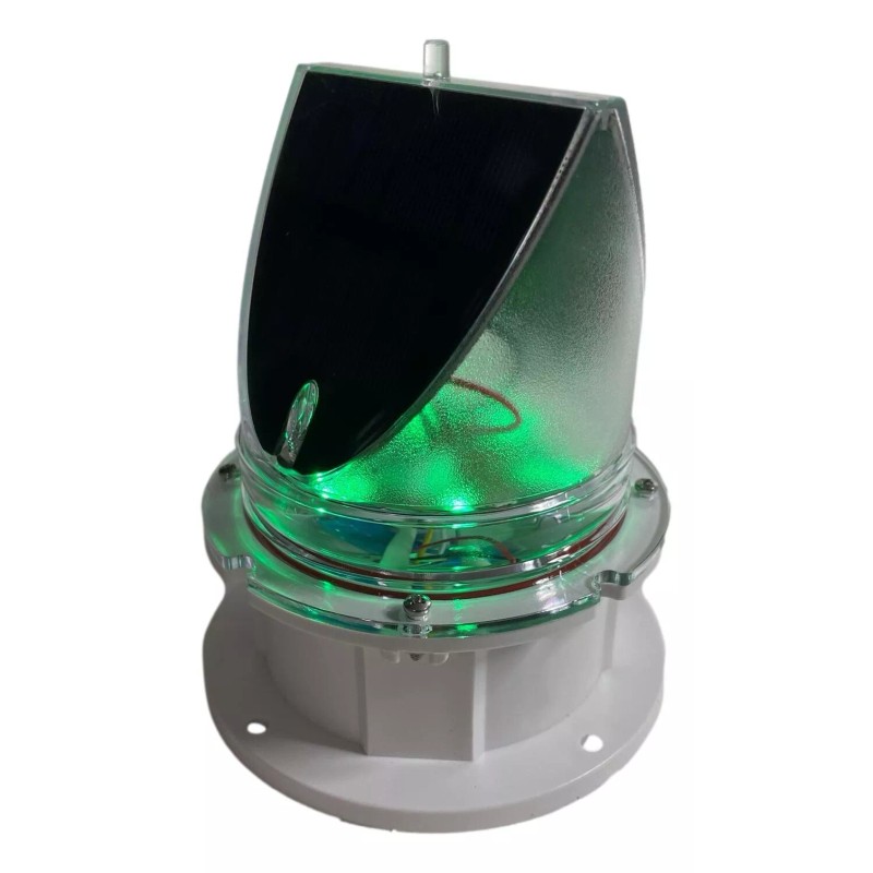 PilotLights.net Marine Solar Warning Light - PRO GREEN LED Marine