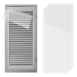 PET Vent Covers with Clear Adhesive, 6 Pack 5.5" x 12" Clear Adhesive Vent Cover Fits on Wood, Plastic, Iron, Aluminum Vents for Floor RV Wall Ceiling and Air Registers