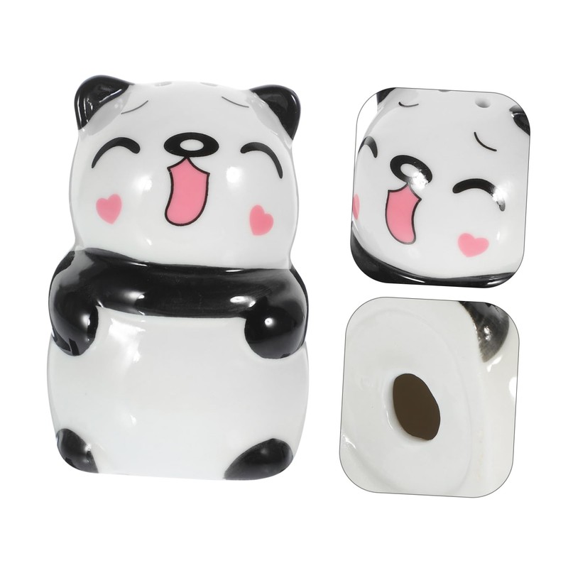 SHOWERORO Small Pepper Shaker Kitchen Salt Jar Ceramic Seasoning Bottle