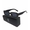 $ole only UV400 Solid-Only Sunglasses, Square, Retro, Thin, Stylish, Driving,