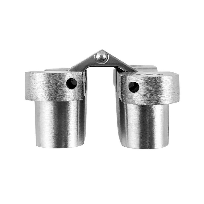 QWORK Hidden Invisible Cross Hinge 180° for Furniture Hardware Folding