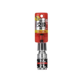 Tajima BS1721-6K Double Socket with Interchangeable Bits for Impact Drivers, Hexagonal 0.7 x 0.8 inches (17 x 21 mm), 1 Piece