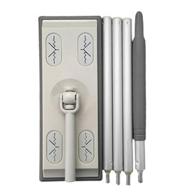 Floor Mop Microfibre Mop, 360 Degree Rotation Floor Cleaning System, Foldable Long Handle Floor Mop for Hardwood, Laminate, Tile Cleaning(grey)