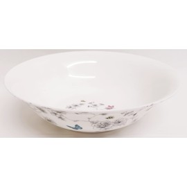 Rainbow Decors Secret Garden Large Bowl 9.5" 24 cm Fine Bone China Salad Pasta Mixing Serving Floral Butterflies Bees