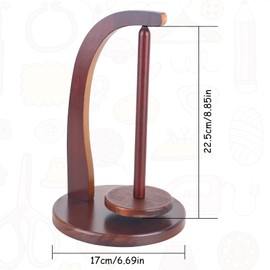 Wool Unwinder - Wooden Magnetic Wool Ball Holder Yarn Roll Holder Wool Holder Yarn Holder for Knitting Lovers Crochet and Knitting Accessories Gifts