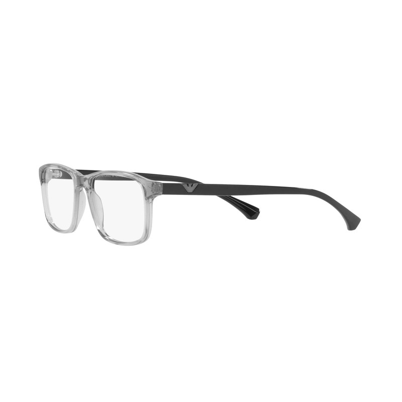 Emporio Armani Men's Ea3098 Sunglasses, Transparent Grey/Demo Lens, 53 mm
