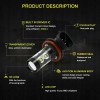 For Toyota 4Runner 2010-2021 - 6x LED Headlight Bulbs Hi/lo