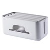 KOMBIUDA Indoor Cable Organizer Box Sturdy Plastic Power Line Manager