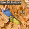 BOORCA UIAA Certified Climbing Carabiners, 25KN Auto Locking Heavy Duty